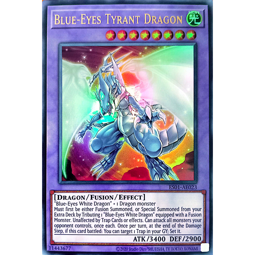 ES01-AE023 Blue-Eyes Tyrant Dragon UR YUGIOH CARD