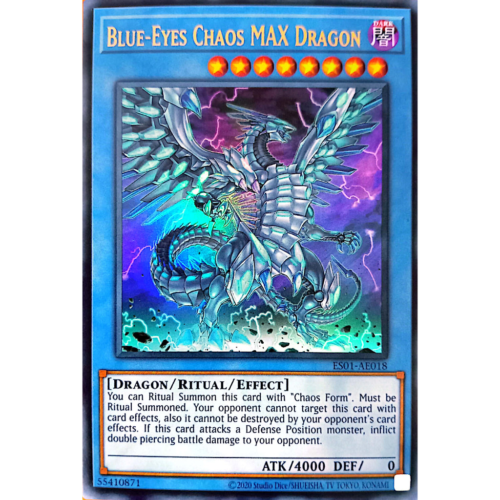 ES01-AE018 Blue-Eyes Chaos MAX Dragon UR YUGIOH CARD