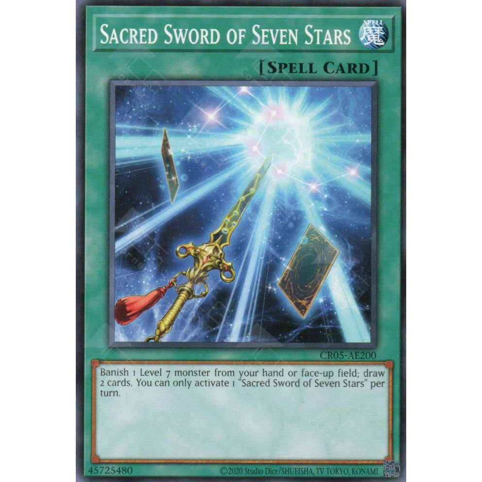 CR05-AE200 Sacred Sword of Seven Stars YUGIOH CARD
