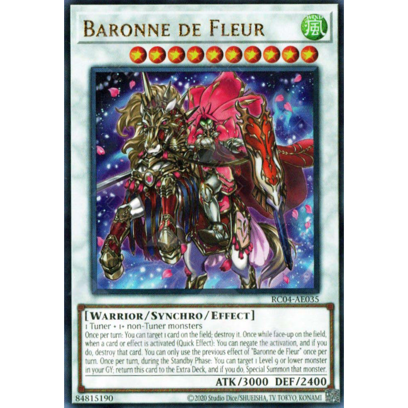 RC04-AE035 Baronne de Fleur UR YUGIOH CARD