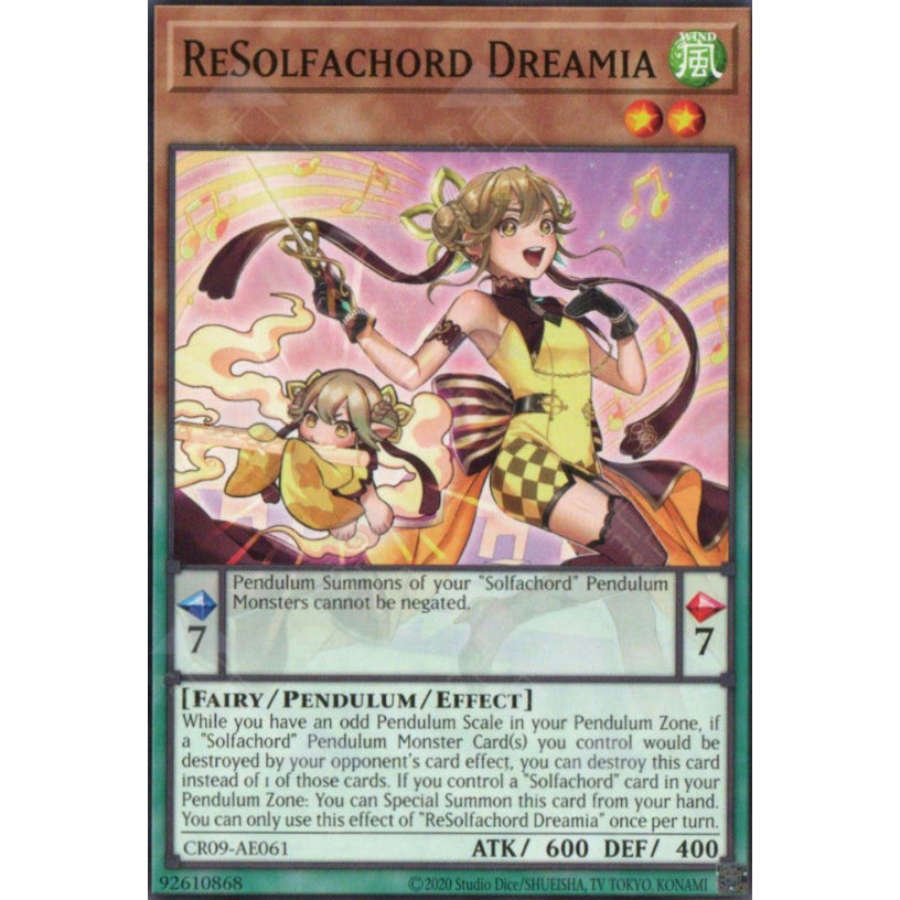 CR09-AE061 ReSolfachord Dreamia YUGIOH CARD