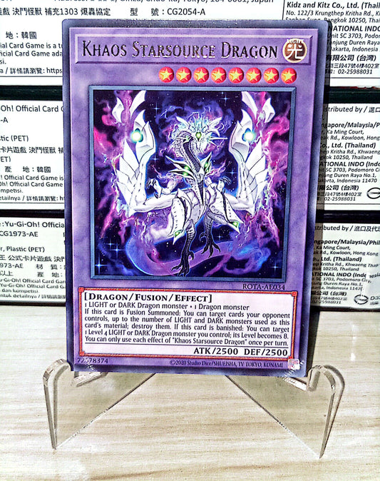ROTA-AE034 Khaos Starsource Dragon R YUGIOH CARD