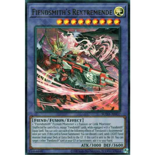 SUDA-AE037 Fiendsmith's Rextremende UR YUGIOH CARD