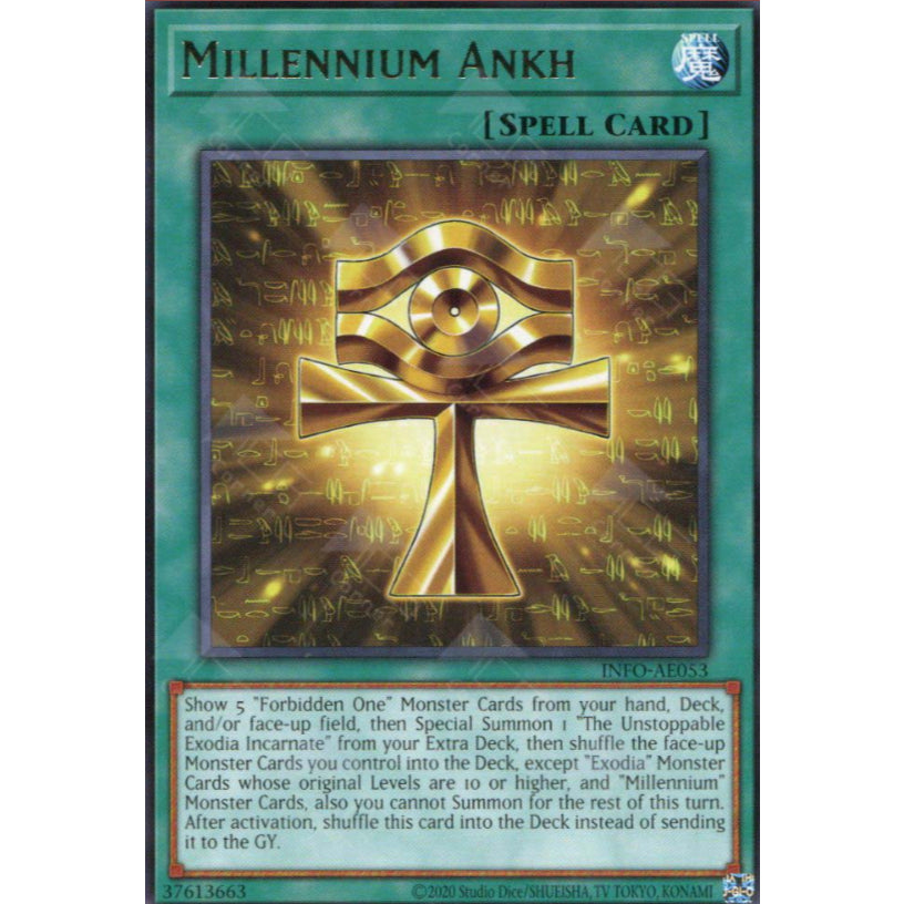 INFO-AE053 Millennium Ankh R YUGIOH CARD