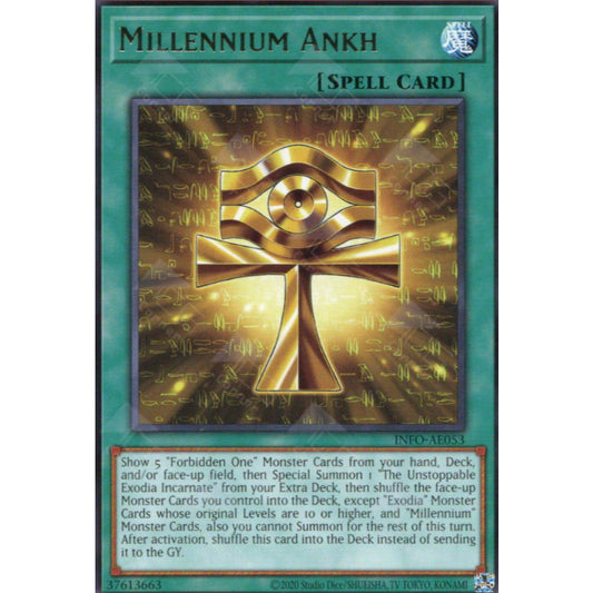 INFO-AE053 Millennium Ankh R YUGIOH CARD