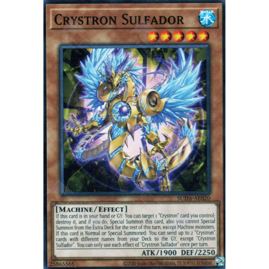 SUDA-AE020 Crystron Sulfador YUGIOH CARD