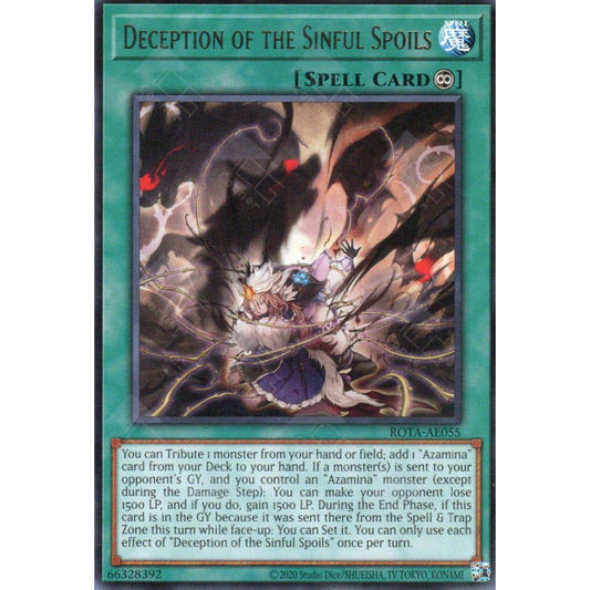 ROTA-AE055 Deception of the Sinful Spoils R YUGIOH CARD