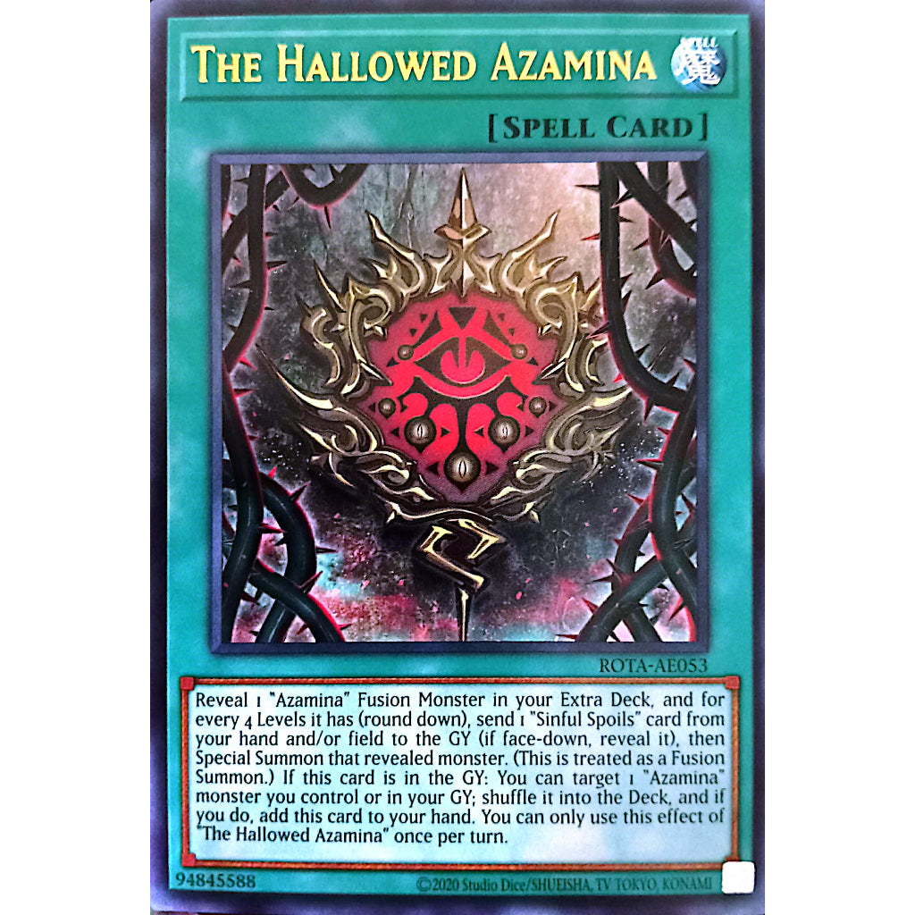 ROTA-AE053 The Hallowed Azamina UR YUGIOH CARD