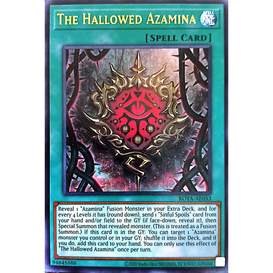 ROTA-AE053 The Hallowed Azamina UR YUGIOH CARD