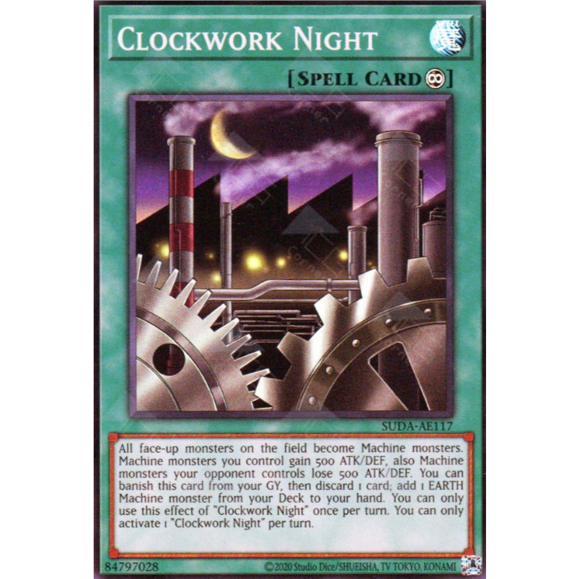 SUDA-AE117 Clockwork Night SR YUGIOH CARD