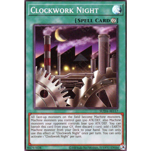 SUDA-AE117 Clockwork Night SR YUGIOH CARD