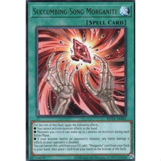 ROTA-AE065 Succumbing-Song Morganite R YUGIOH CARD