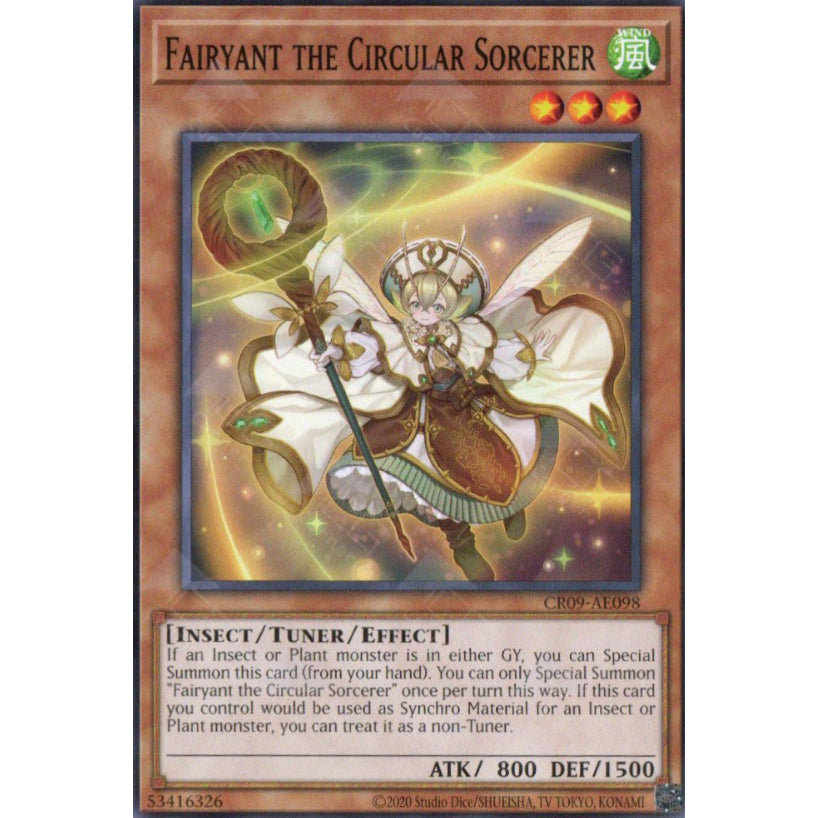 CR09-AE098 Fairyant the Circular Sorcerer YUGIOH CARD
