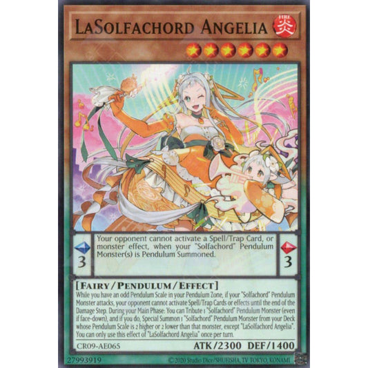 CR09-AE065 LaSolfachord Angelia YUGIOH CARD